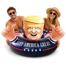 Vibrant 42" Trump Pool Float - Heavy-Duty, Lightweight for Summer Adventures