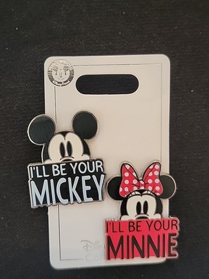 Disney I ll be your Mickey I'll Be Your Minnie 2 Pin Set Pin 