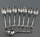 El Grandee by Towle Sterling Silver set of 8 Demitasse Spoons 4 3/8"