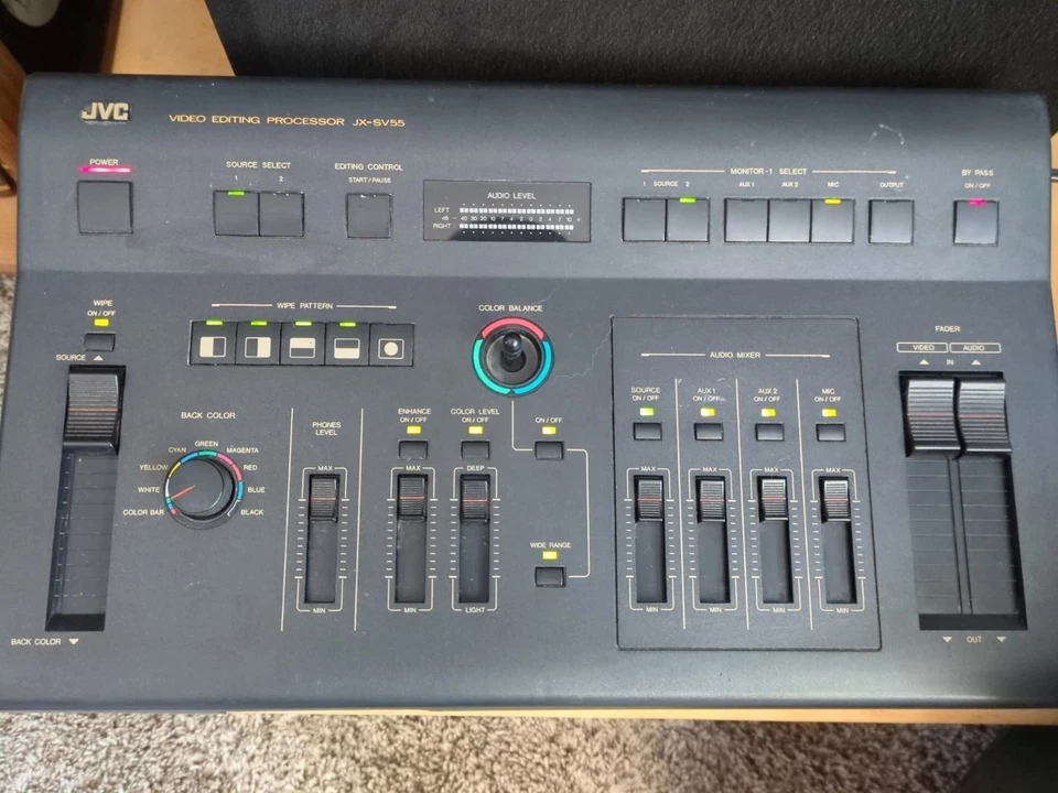 Procesador de edición de video JVC JX-SV55 con conectividad RCA Foto 2 de 4