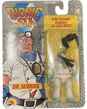 1986 LJN Toys Bionic Six DR SCARAB DIE CAST Action Figure - New In Package!