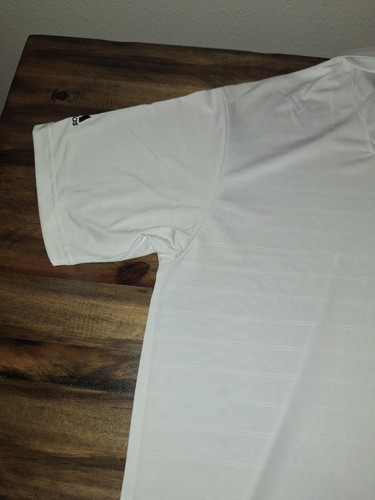 Adidas Climalite Relaxed Poloshirt Gr. L weiß Kragen Kurzarm - Bild 8 von 9