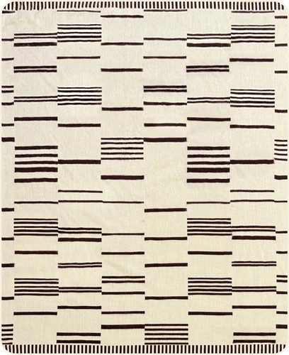 CLINT EASTWOOD ALPACA WOOL BLANKET – XL 102X83 in REVERSIBLE CREAM/BROWN WESTERN - Picture 14 of 14