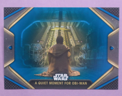 2023 Topps Star Wars Obi-Wan Kenobi BLUE #36 A QUIET MOMENT FOR OBI-WAN