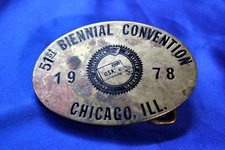 VINTAGE BELT BUCKLE 51st Biennial Convention 1978