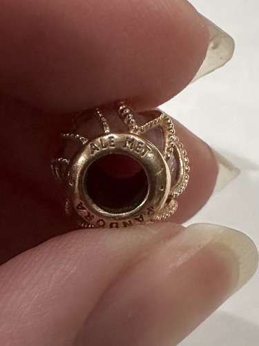 Pandora 781968 PCZ verflochten Radiance Roségold Charm 925 ALE gebraucht Mülleimer FS - Bild 5 von 5