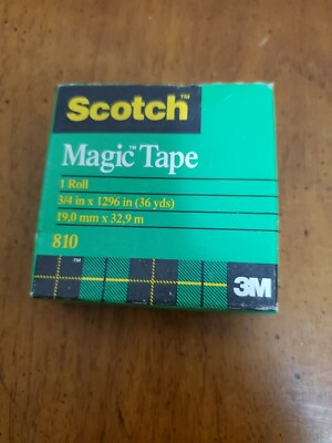 Scotch Magic Tape from 3M Sealed Box Desk Dispenser Offer RARE Vintage NOS 1986