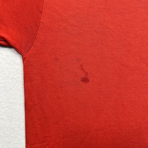 1980s Detroit Redwings T-Shirt Red VTG Single Stitch Sz M Soft Thin Clean Logo - Picture 8 of 9