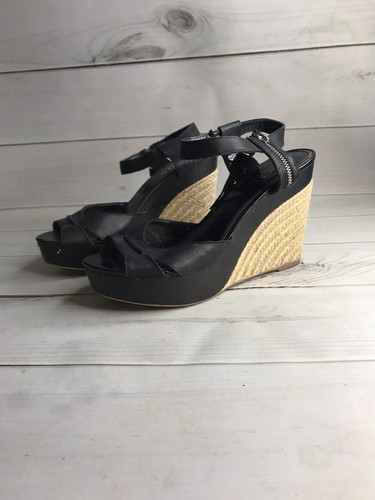 Lauren Ralph Lauren Wedge Sandals Black 