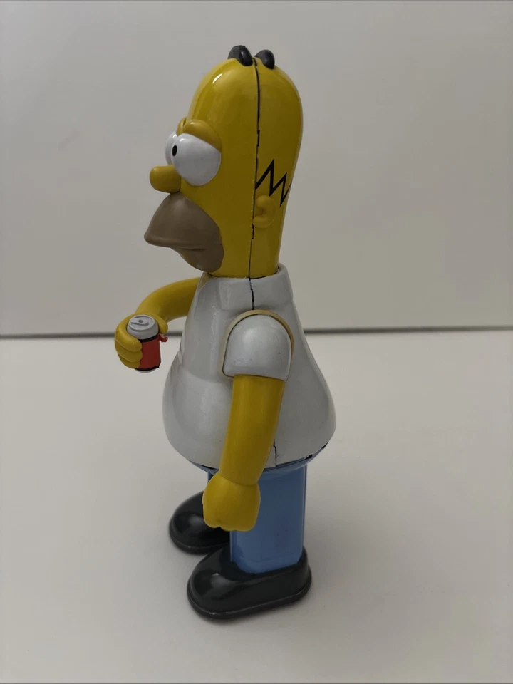 Los Simpson 2002 Rocket Usa Homer Simpson 8" juguete de cuerda de acción de hojalata Foto 4 de 4