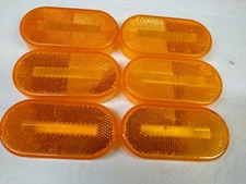 Lot of 6 Amber Marker Clearance Light Turn Signal Lens Bargman 552 SAE P2 81