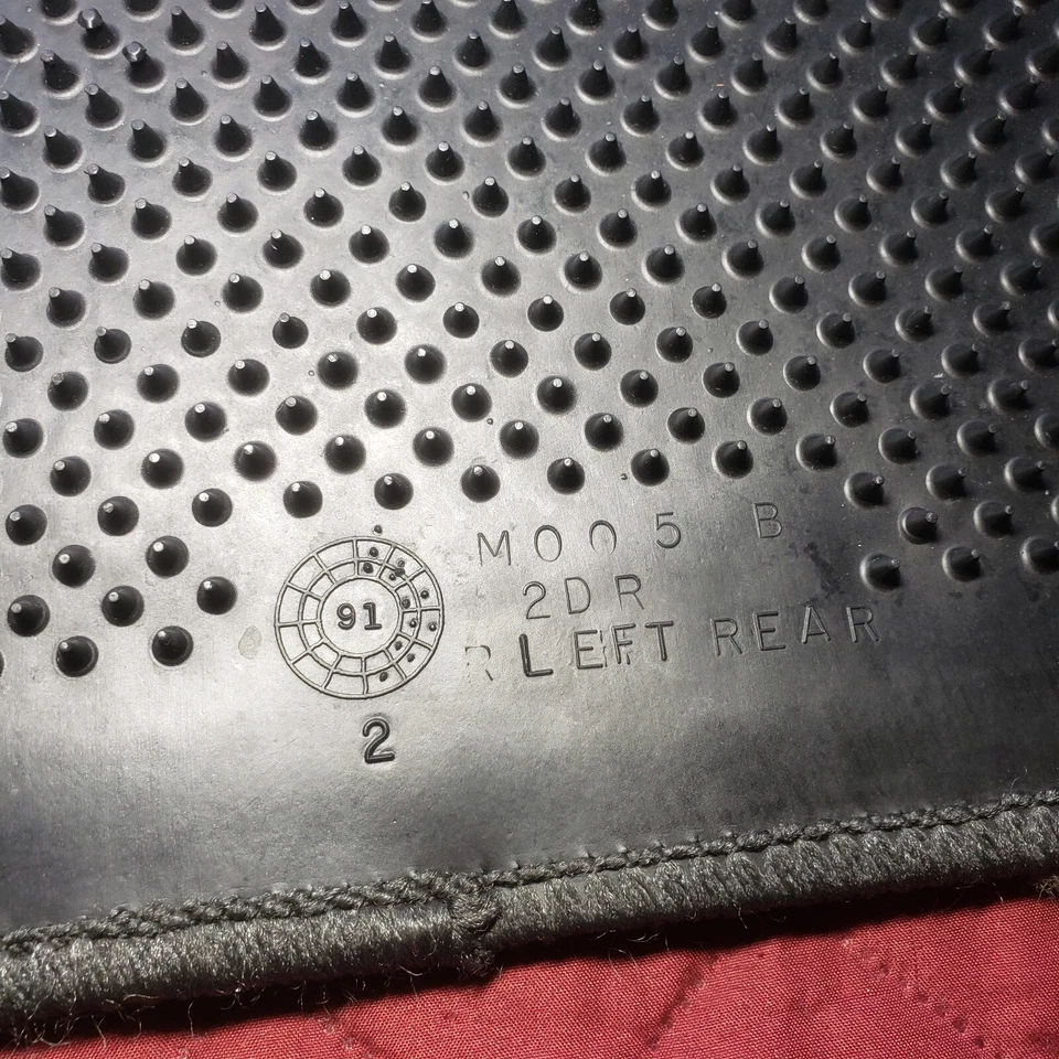 Alfombrillas traseras raras Ka7 Ka8 1991-1995 Acura Legend cupé OEM Foto 3 de 4