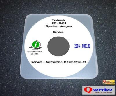 Tektronix TEK 491 SERVICE - BEDIENUNGSANLEITUNG CD mit kompletten A3 Diagrammen