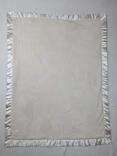 Katie Little Baby Blanket Tan Satin Edge 30x40 Inch Kidsline