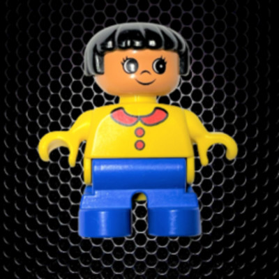 Lego  Minifigur 6453pb016, DUPLO, Kind Child Type 2 Mädchen Girl Doctor's Surger