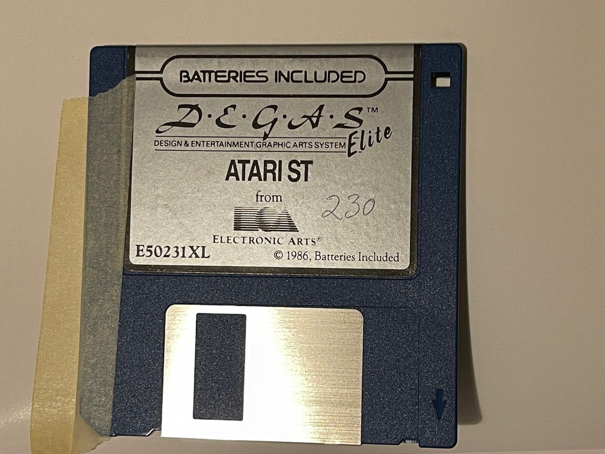 Degas Elite – Jeu Atari ST – Boxe Éducative – Avec Manuel – État Correct