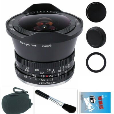 TTartisan 7.5mm F2.0 Fisheye Wide Angle RF Mount Lens For RF R5 R6 RP R8 Camera