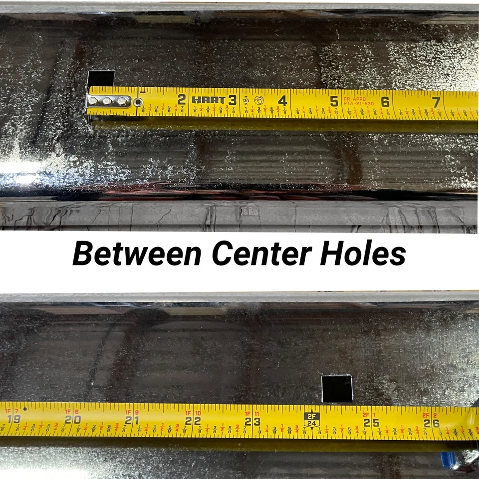 Rear Bumper Stepside Chrome Metal 1948~72 Ford Truck F100/1973~1977 3/4 Ton 4WD Foto 4 de 4