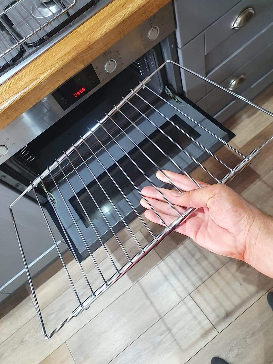 Universal Kenwood Adjustable Arms Extendable Chrome Oven Cooker