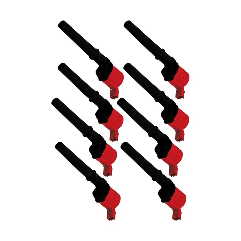 Paquete de 8 bobinas de encendido MSD rojas para 99-04 Lincoln Continental, Ford Mustang Foto 2 de 4