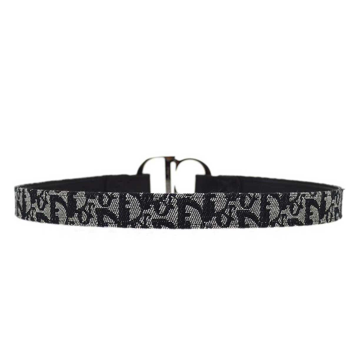 Christian Dior Trotter Belt Black RI0012 #75 192543 | eBay