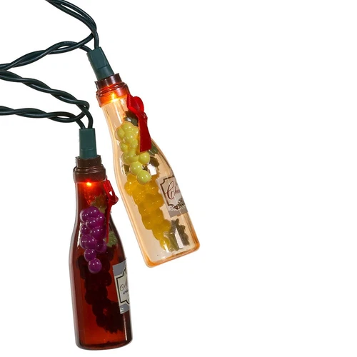 Kurt Adler Wine Bottle String Lights - Thumbnail 5