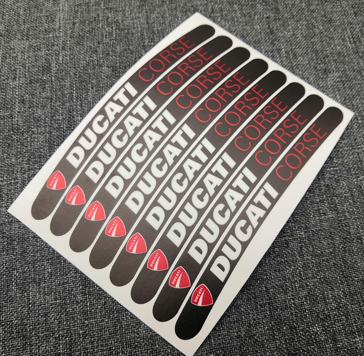 DUCATI CORSE DECALCOMANIE Per Serbatoio Adesivi Moto 1098 1198 Monster Panigale EUR 11,90 - IT - Foto 8