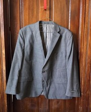 NWT Lauren Ralph Lauren Wool Blend Men  s Blazer 54R RLL Logo Lining Gray Check