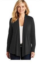 Port Authority Ladies Concept Knit Cardigan. L5430  Ladies XL New Black