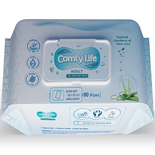 Comfy Life Premium Full Body Cleansing Wet Wipes - Image 7