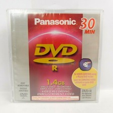 Panasonic LM-RK30U DVD-R 1.4GB DVD Holder included 30 MIN Single Sided DVDR4.7