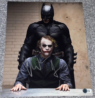 激レア‼️バットマン　ダークナイト 額入りサイン入りフォト Christian Bale Signed Autograph 11x14 Photo The Dark Knight Batman