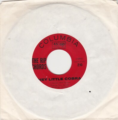 The Rip Chords  -  The Queen  /  Hey Little Cobra       7'' Vinyl   USA