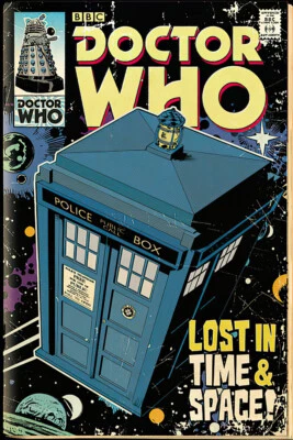 MOVIE POSTERS USA Doctor Who - TV Show Poster / Print (Tardis Comic) (Dr. Who) (Size 24" X 36")