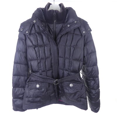 Esprit de.corp quilted jacket quilted jacket black faux fur size 36 S