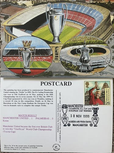 Manchester United v Palmeiras 1999 Postkarte