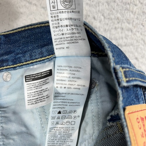 Jeans Levi's Low Pro gamba dritta donna 26 (29x30) DIFETTI* denim blu vita alta - Foto 8 di 16
