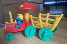 Puffo con Trattore: Uovo Kinder Maxi Sorpresa 2003