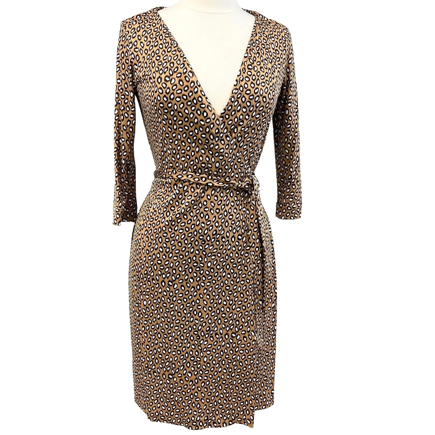Diane von Furstenberg Business 3/4 Sleeve Wrap Dresses