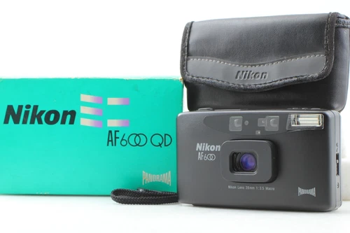 [MINT in Box ] Nikon AF600 Black Panorama Point & Shoot Film Camera From JAPAN