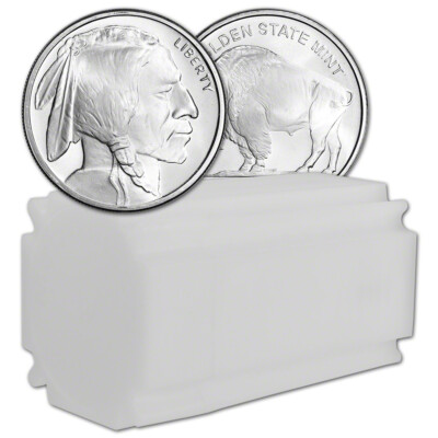 TWENTY 1 oz. Silver Round Buffalo Design Random Brand