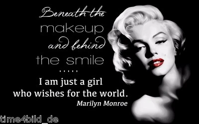 TIME4BILD MARILYN MONROE BILDER LEINWAND GICLEE mit keilrahmen ZITAT ENGLISH - Bild 1 von 4