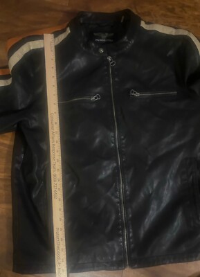 Wilson's Cycle Vegan Faux Leather Riding jacket Size L | eBay