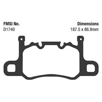 Pastillas de freno traseras EBC DP42207R Yellowstuff para Porsche 911 2013-2017 Foto 4 de 4