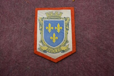 Ancien écusson émaillé Savoie - Blason Ville Annecy - Pièce Vintage Décorative