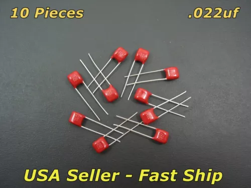 10 Pcs .022uf 100v Guitar CBB Polypropylene Tone Capacitors 223 22nf 223J Cap