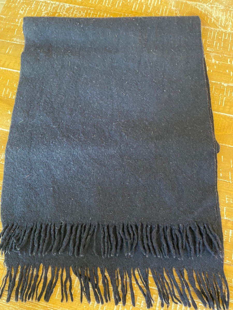NAVY BLUE WOOL Muffler/ Scarf | eBay