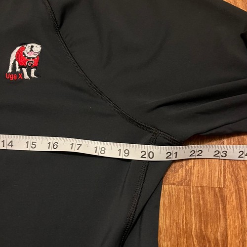 Peter Millar Quarter Zip Pullover Golfshirt Herren XL schwarz Georgia Bulldogs neuwertig - Bild 3 von 6