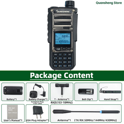 TK11 8 Walkie Talkie Two Way Radio Portable Long Range 10W Transceiver Ham Amate