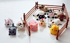 3D Printed Farm Animals Set - Articulated Pig Dog Cat Horse Cow Zipper Pouch